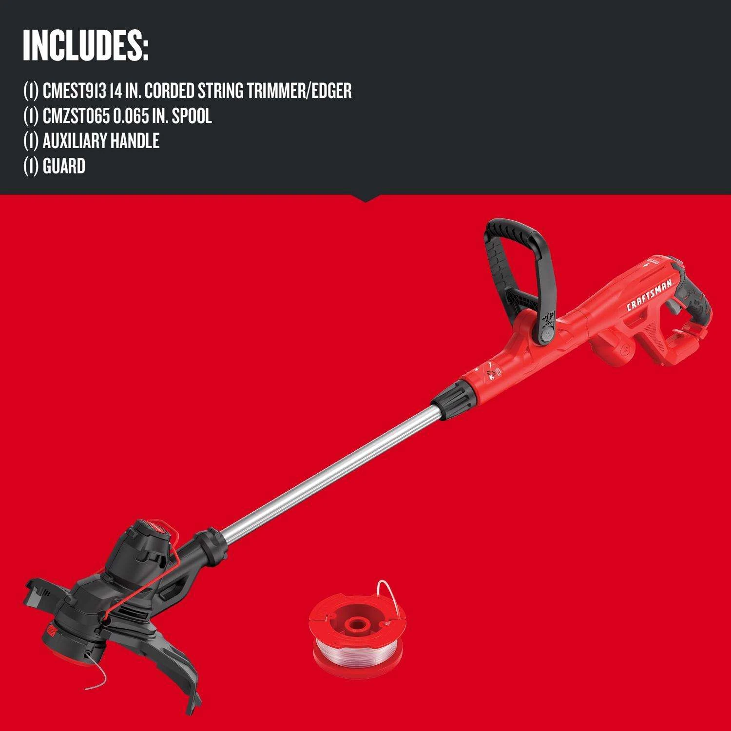 Craftsman Weedwacker CMEST913 14 In. Electric String Trimmer 4 Craftsman Weedwacker CMEST913 14 In. Electric String Trimmer - Image 2