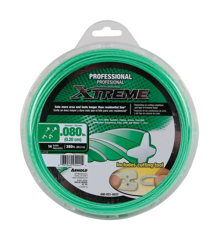 Arnold Xtreme Professional Grade 0.080 In. D X 280 Ft. L Trimmer Line 3 Arnold Xtreme Professional Grade 0.080 In. D X 280 Ft. L Trimmer Line