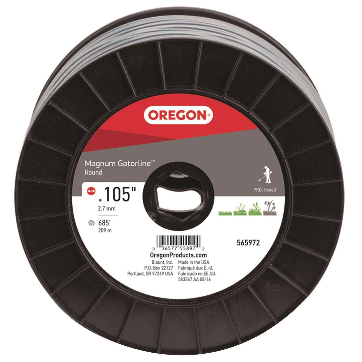 Oregon Magnum Gatorline Professional Grade 0.105 In. D X 685 Ft. L Trimmer Line 3 Oregon Magnum Gatorline Professional Grade 0.105 In. D X 685 Ft. L Trimmer Line