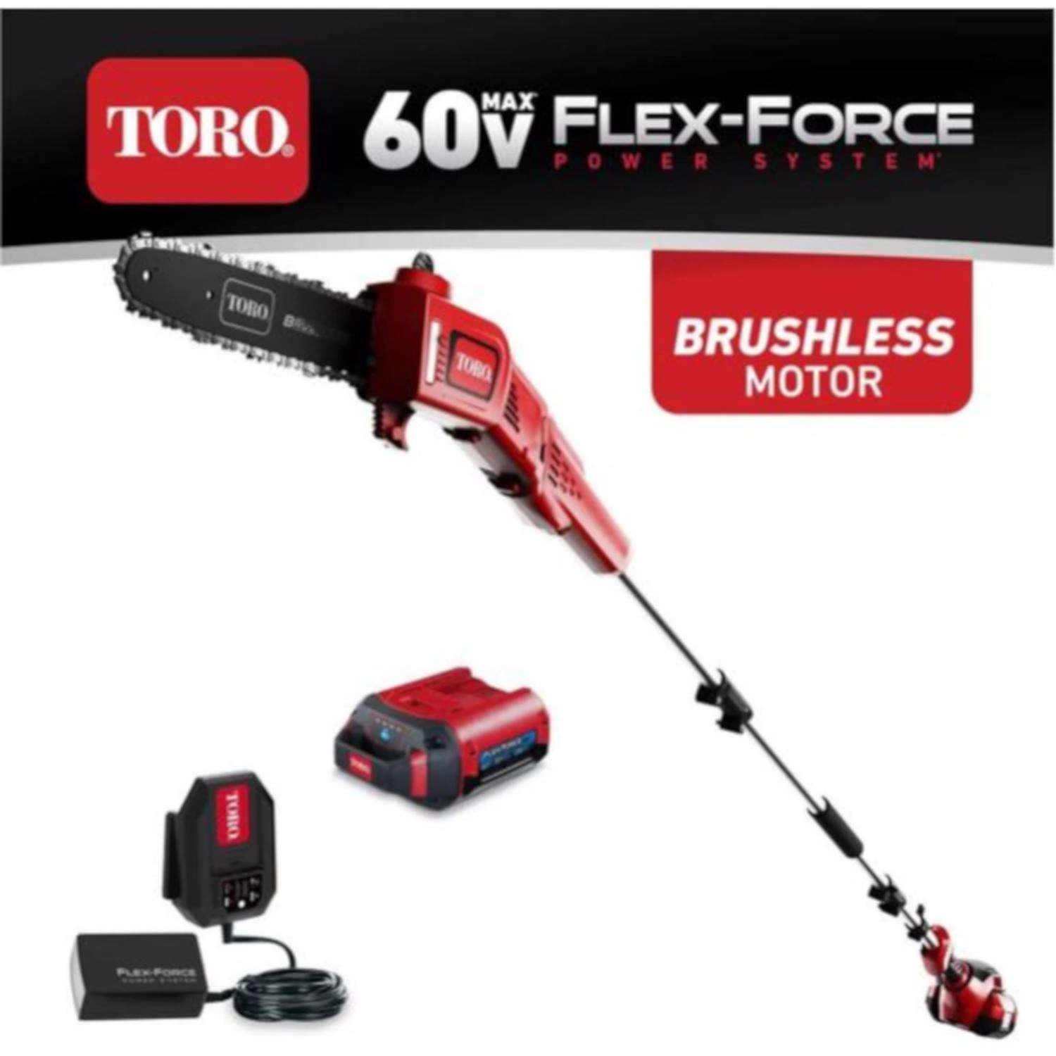 Toro 51870 4 In. 60 V Battery Clearing Saw Kit (Battery & Charger) 4 Toro 51870 4 In. 60 V Battery Clearing Saw Kit (Battery & Charger) - Image 2