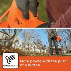 Black & Decker Black+Decker 250 Mph 400 CFM Electric Backpack Blower/Mulcher/Vac -Stihl Lifetime Shop 4e7a70f8 ee45 4dc7 bcec 10c1a1ec4eed