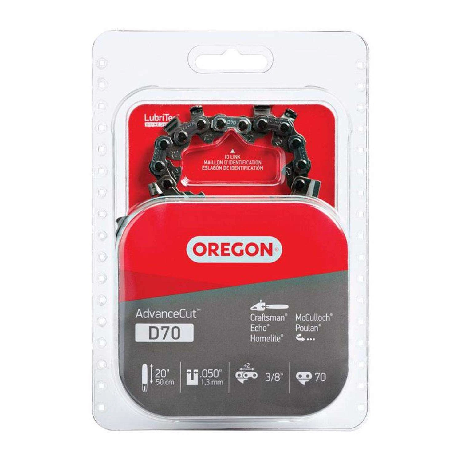 Oregon AdvanceCut D70 20 In. Chainsaw Chain 70 Links 3 Oregon AdvanceCut D70 20 In. Chainsaw Chain 70 Links