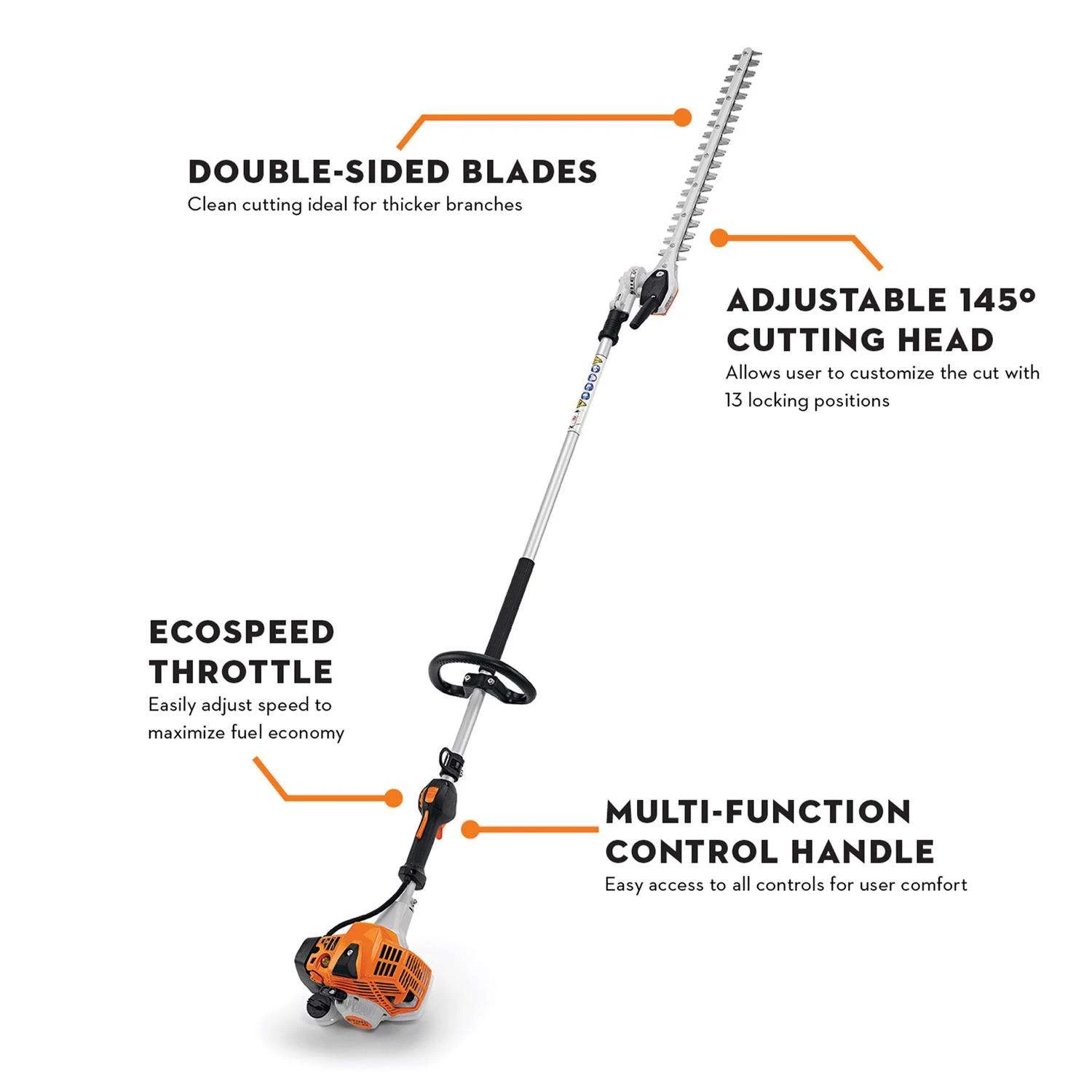 STIHL HL 94 24 In. Gas Articulating Head Hedge Trimmer 4 STIHL HL 94 24 In. Gas Articulating Head Hedge Trimmer - Image 2