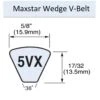 Mitsuboshi Maxstar Wedge Supreme Wedge Raw Edge Cogged V-Belt 0.63 In. W X 112 In. L For All Motors -Stihl Lifetime Shop 7cbc57d3 0570 413e 84ee 90e9326befc5