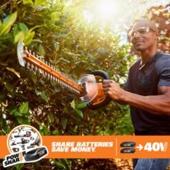 Worx 24 In. 40 V Battery Hedge Trimmer Kit (Battery & Charger) -Stihl Lifetime Shop 9685eefa df1a 455c b4d1 ae5cd1a5d431