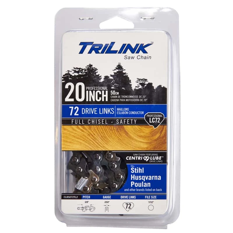 TriLink 20 In. Chainsaw Chain 72 Links 3 TriLink 20 In. Chainsaw Chain 72 Links