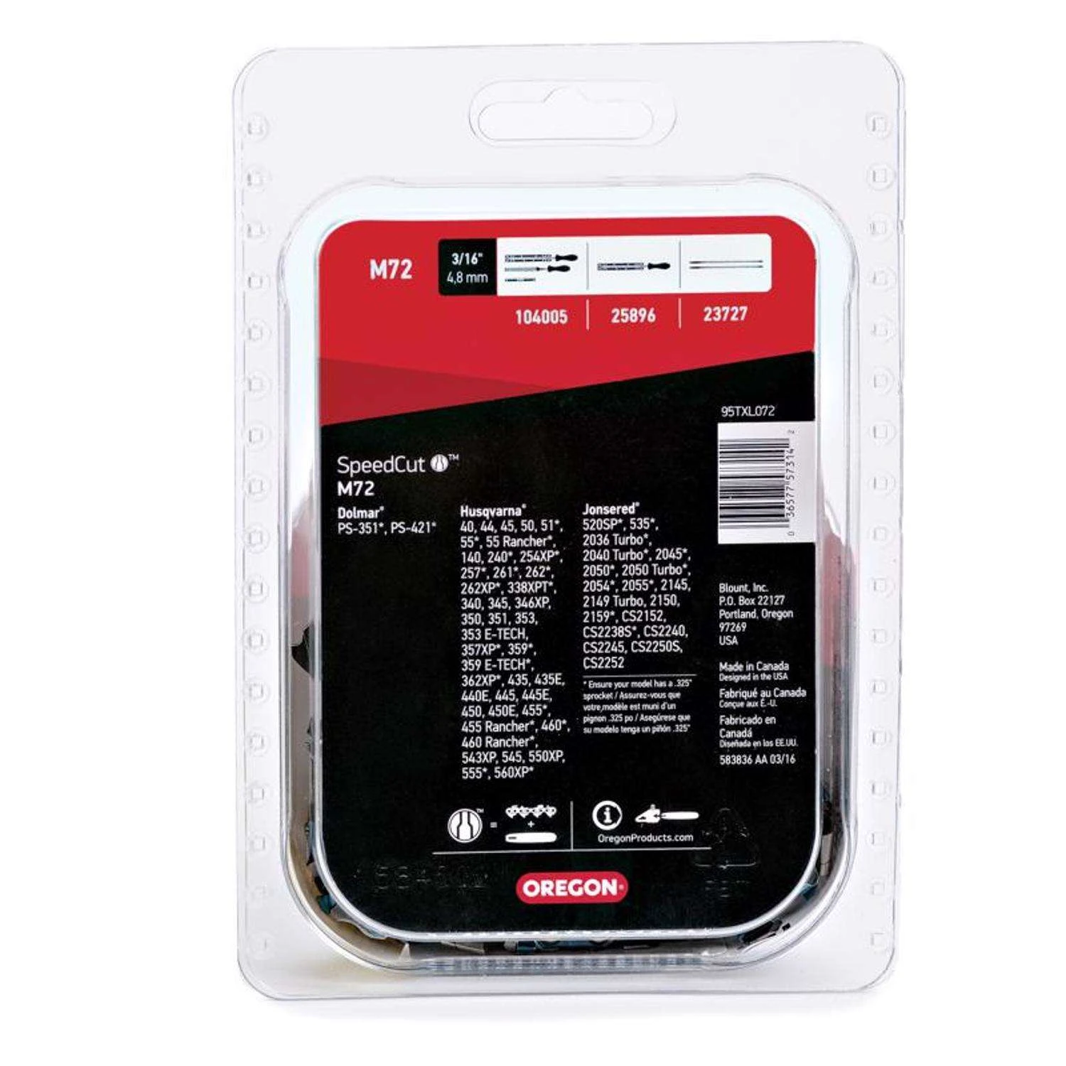 Oregon SpeedCut M72 18 In. Chainsaw Chain 72 Links 7 Oregon SpeedCut M72 18 In. Chainsaw Chain 72 Links - Image 5