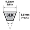 Mitsuboshi Super KB 3LK450 V-Belt 0.38 In. W X 45 In. L For Walk-Behind Mower -Stihl Lifetime Shop d796ce54 6391 4a66 a465 d35d3c458474